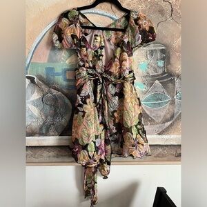 Miss Sixty - Y2K 100 % Silk Floral Blouse